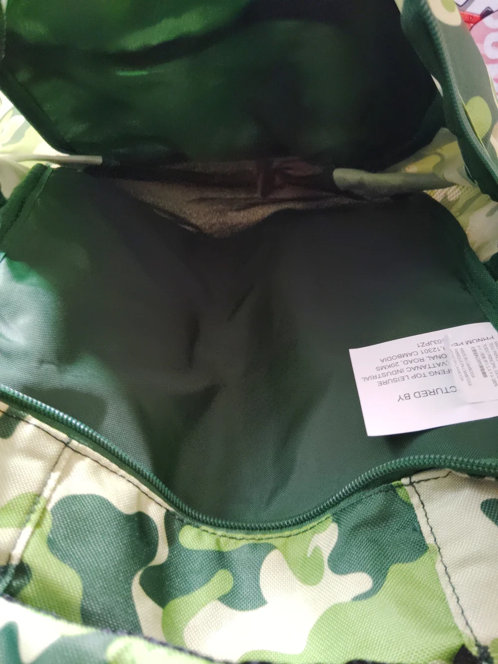 Camouflage Backpack for Kids - Green Camo